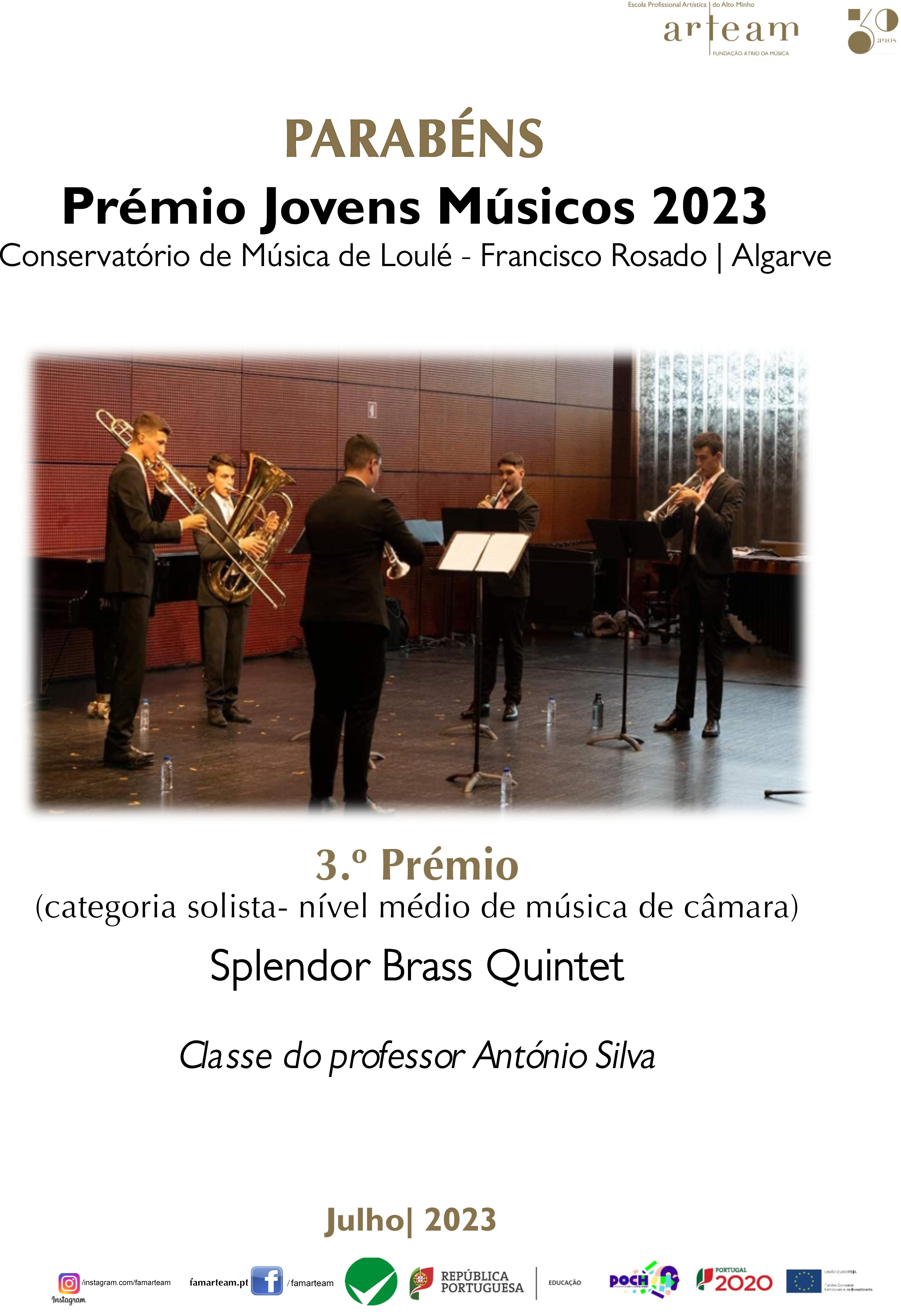 Prémio Jovens Músicos. Parabéns alunos da ARTEAM!