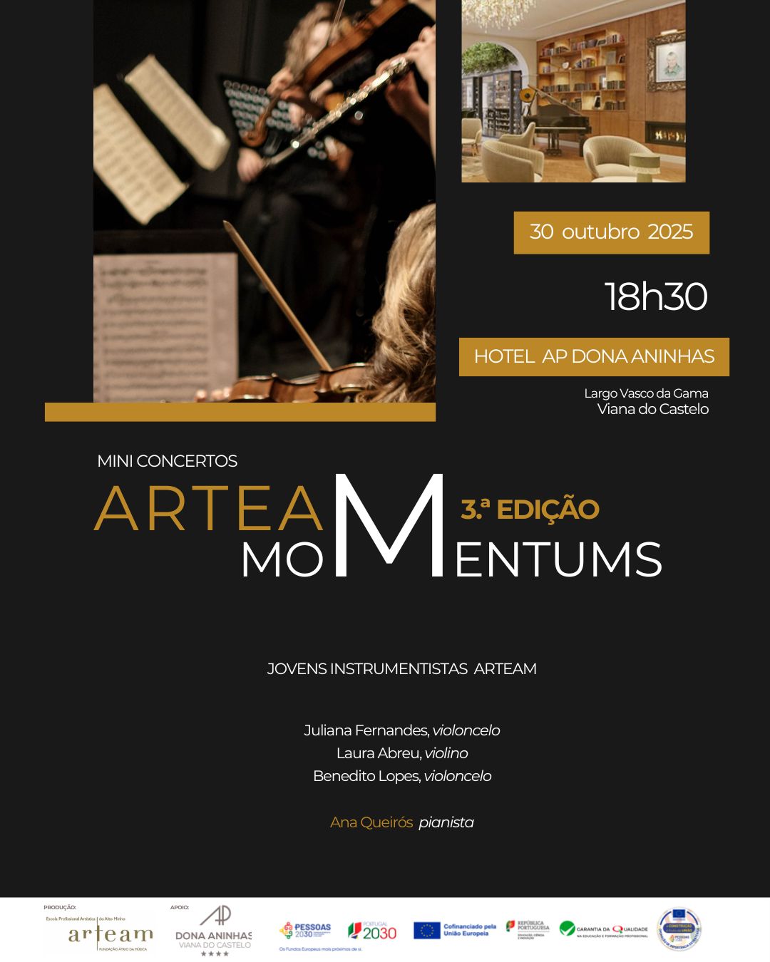 ARTEAM MOMENTUMS (3.ª Edição) no D. Aninhas – 18h30