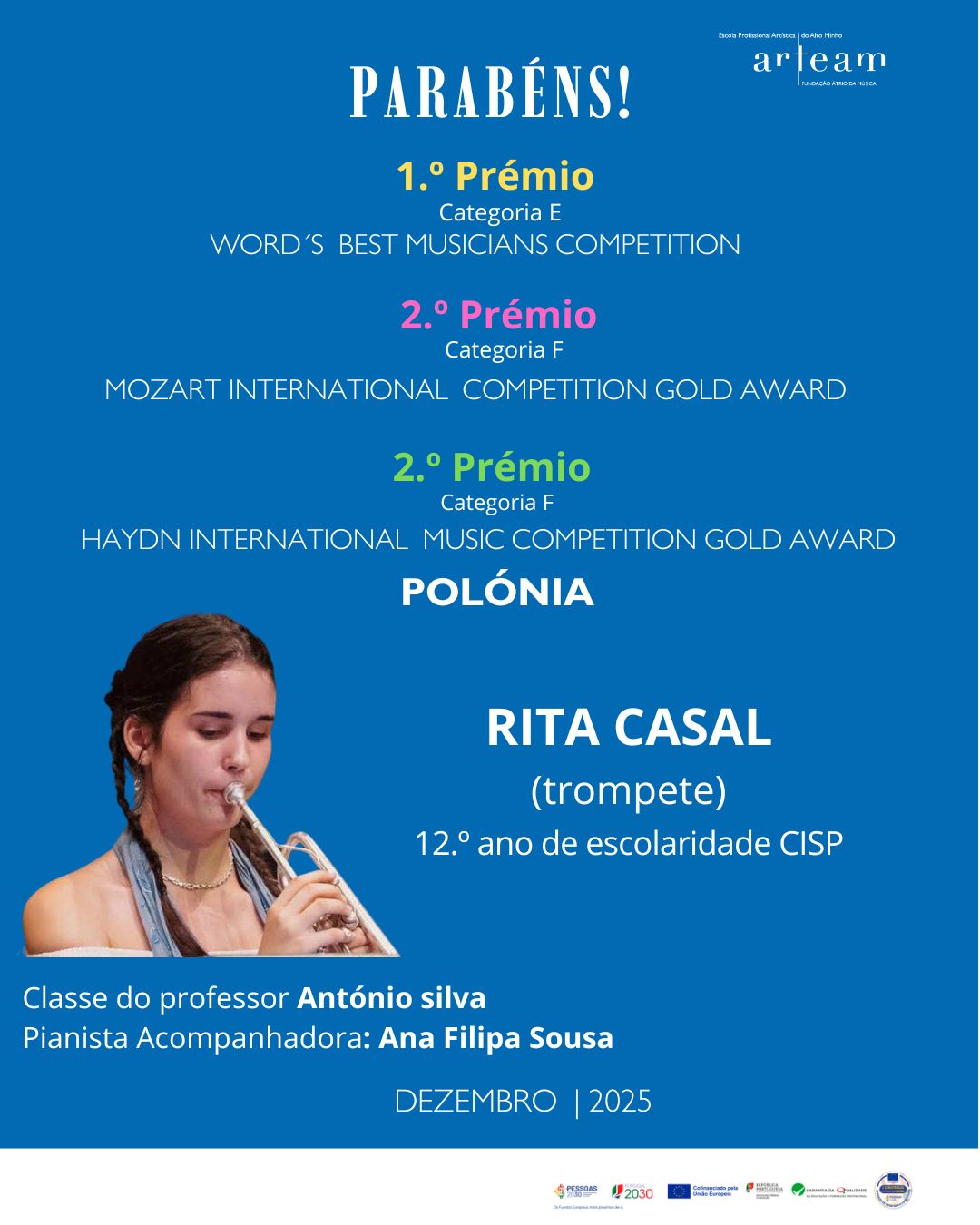 Parabéns, Rita Casal!